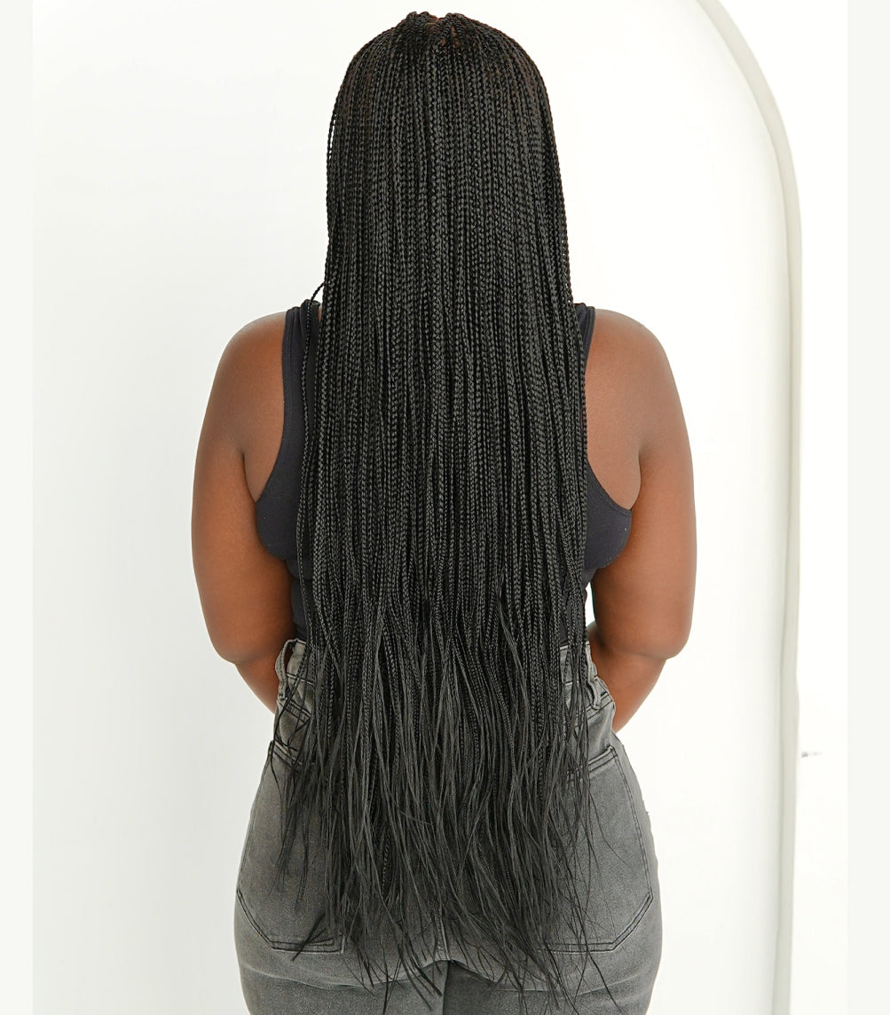 Bone Straight 6x6 Braided Wig