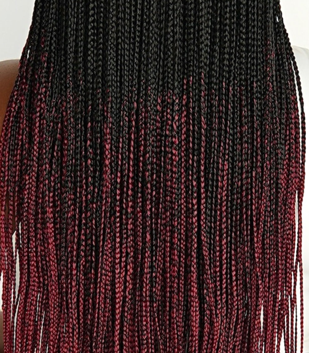 Bone Straight 6x6 Braided Wig