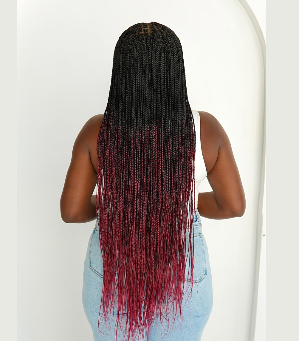 Bone Straight 6x6 Braided Wig