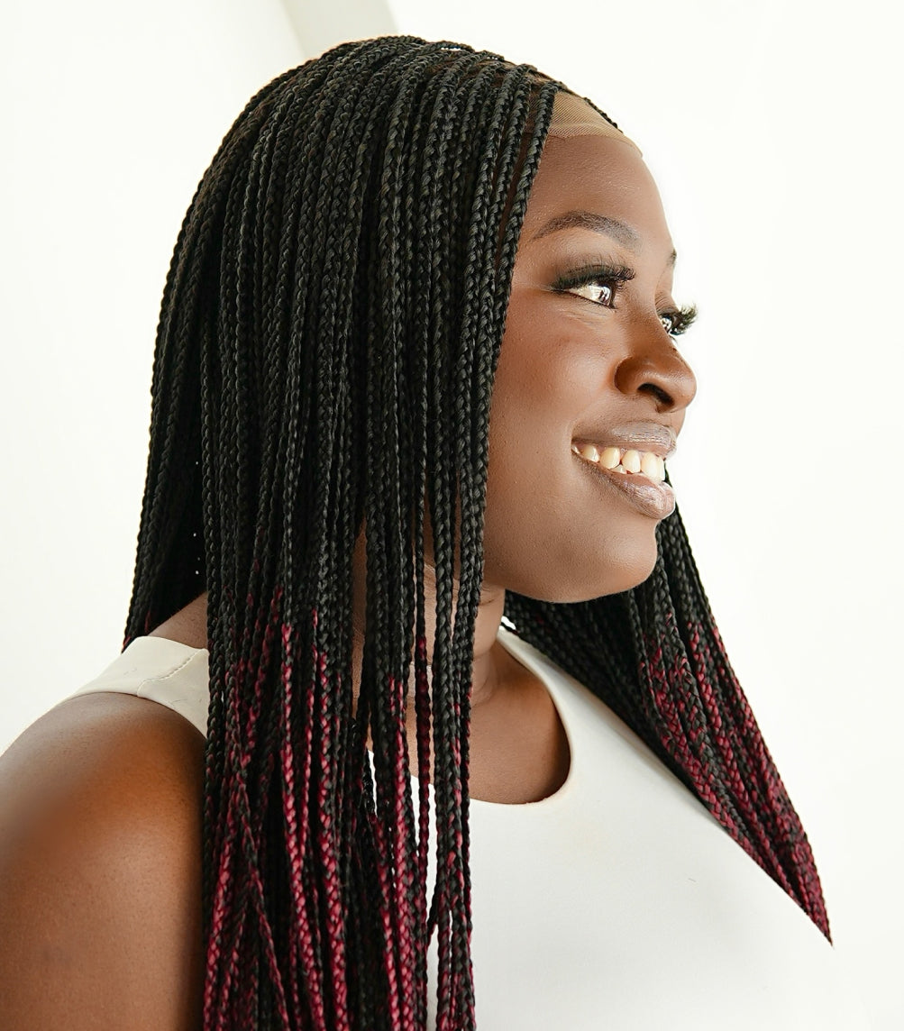 Bone Straight 6x6 Braided Wig
