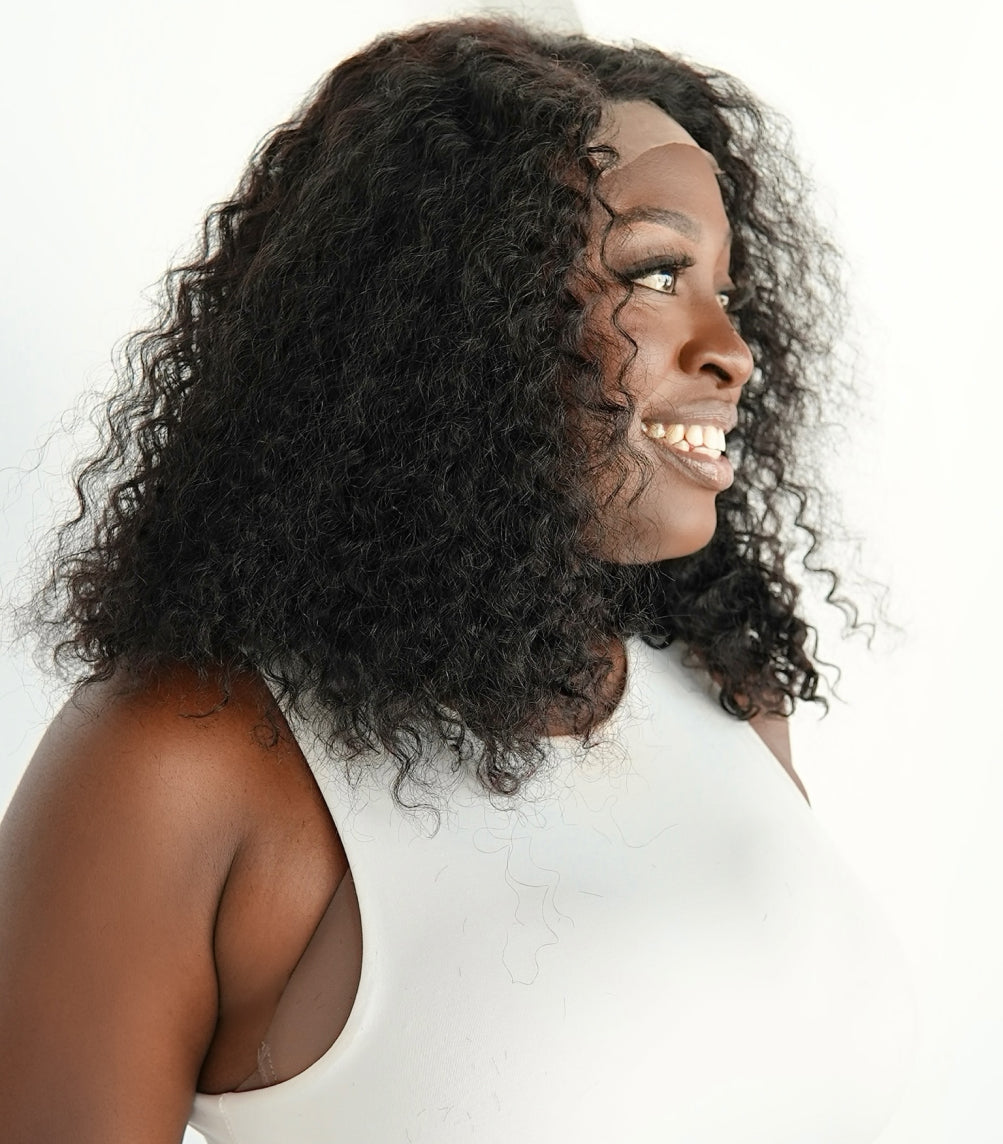 Closure Curly Wig Cap