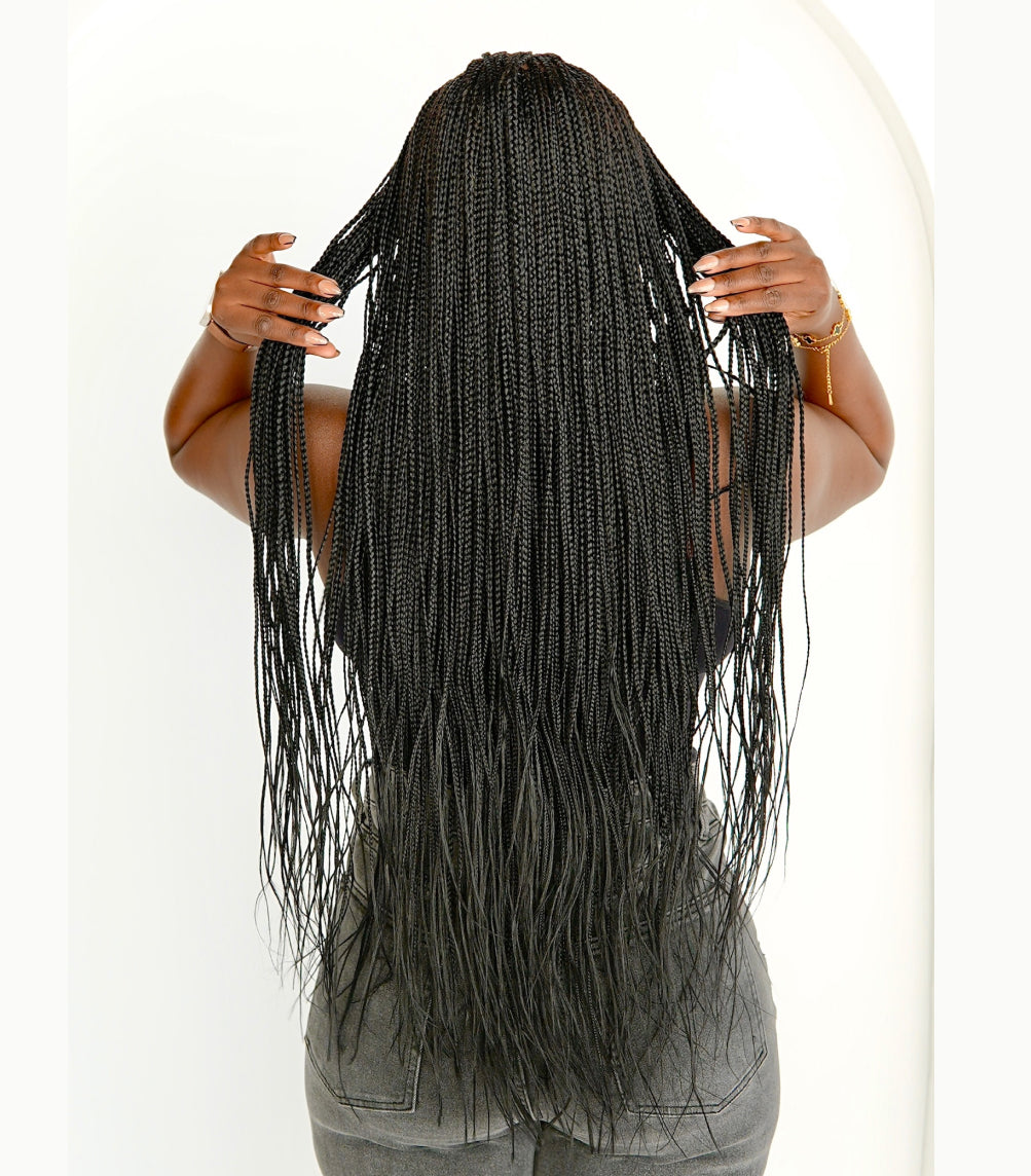 Bone Straight 13x6 Braided Wig