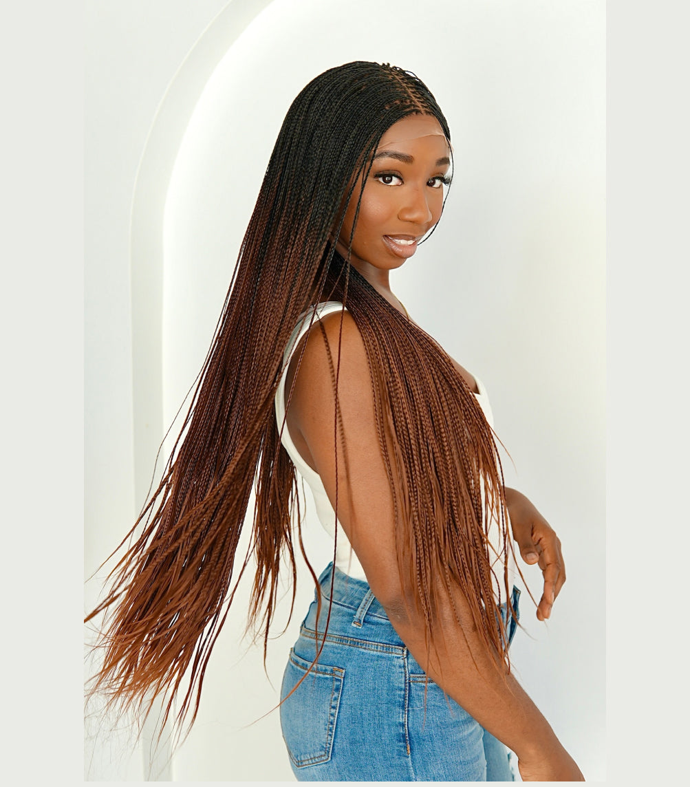 Bone Straight Luxe 6x6 Braided Wig