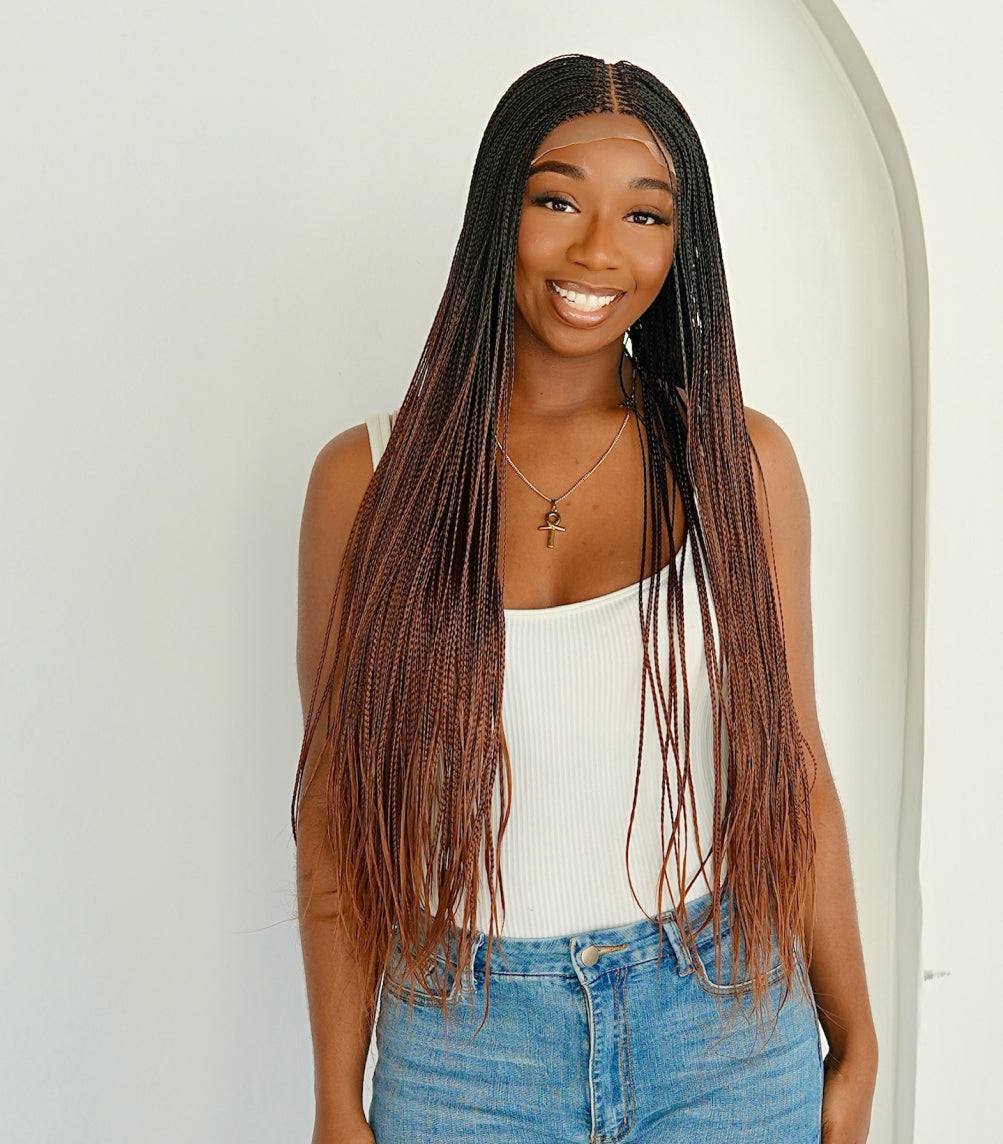 Bone Straight Luxe 6x6 Braided Wig