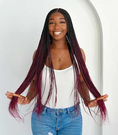 Bone Straight Luxe 6x6 Braided Wig