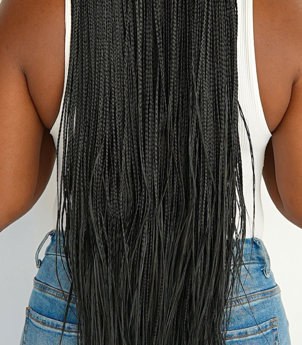 Bone Straight Luxe 6x6 Braided Wig