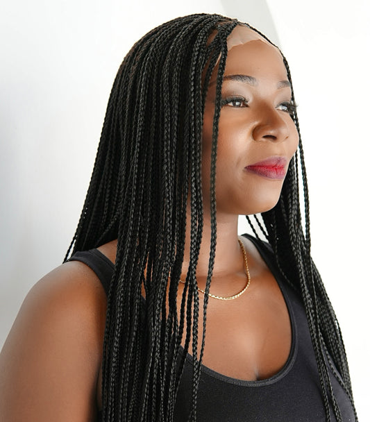 Bone Straight 6x6 Braided Wig