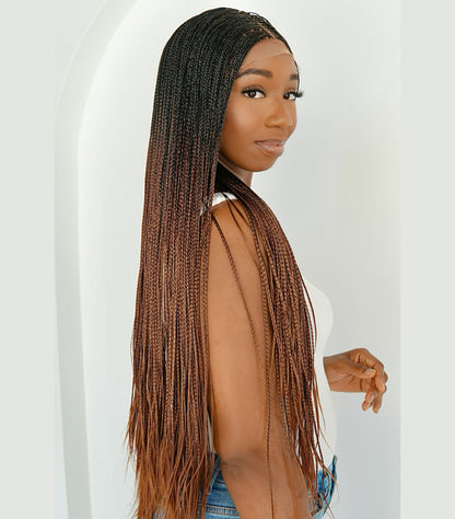 Bone Straight Luxe 6x6 Braided Wig