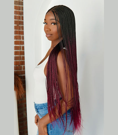 Bone Straight Luxe 6x6 Braided Wig